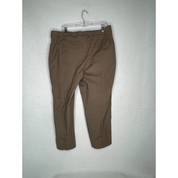 Chicos Womens Brown Pants Size 3 or XL Neutral Everyday Capsule Comfort Flowy - Picture 7 of 10